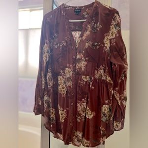 Torrid floral long sleeve top